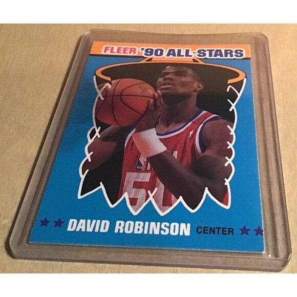 Fleer ‘90 All-Stars David Robinson San Antonio Spurs Rookie Card - Picture 1 of 2